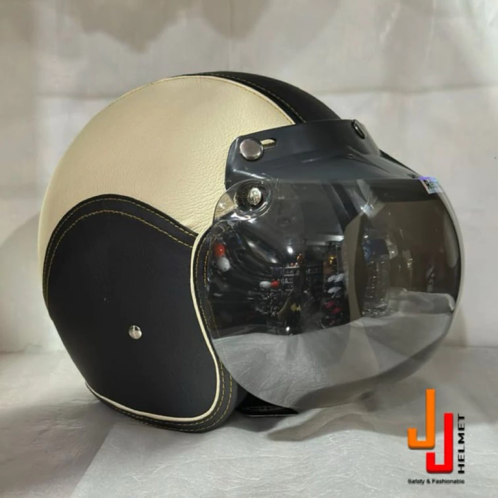 Helm ZIP Bogo Full Kulit Solid Polos